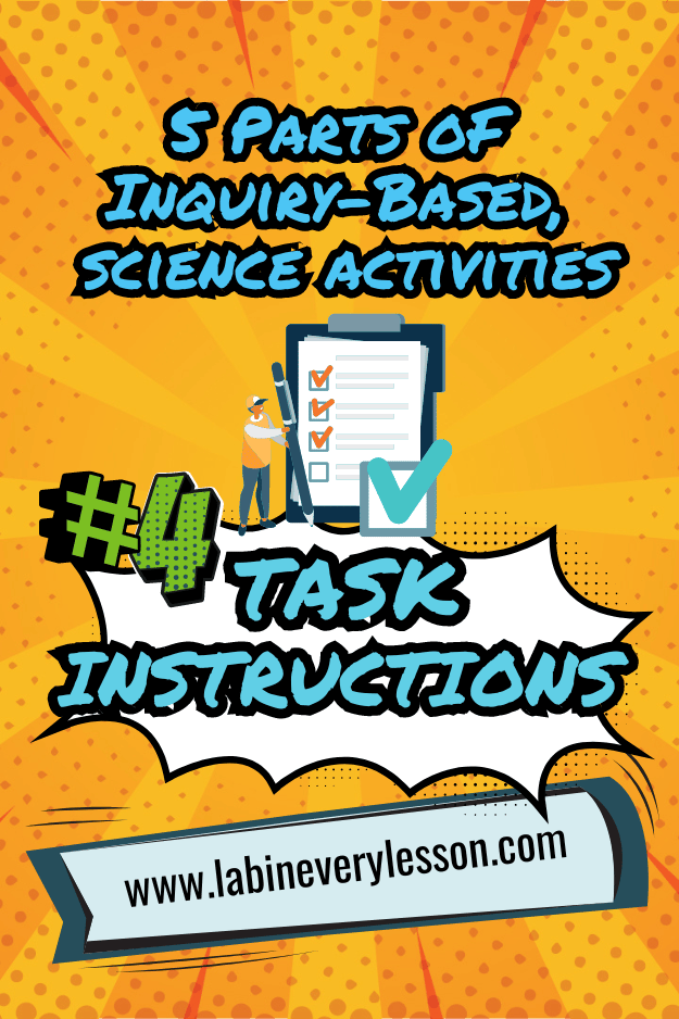 inquiry-based science activities task instructions