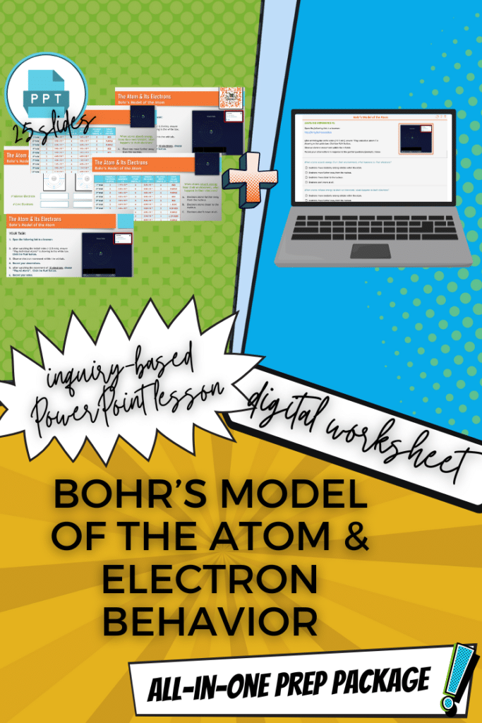 bohr model inquiry-based science lesson tpt resource