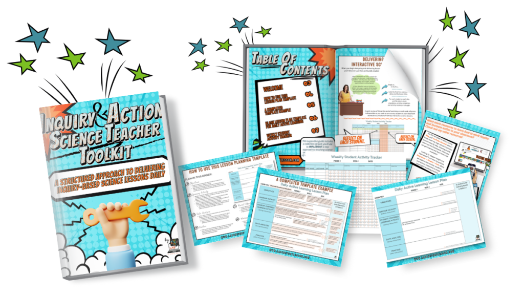 inquiry-based science lesson plan template mockup