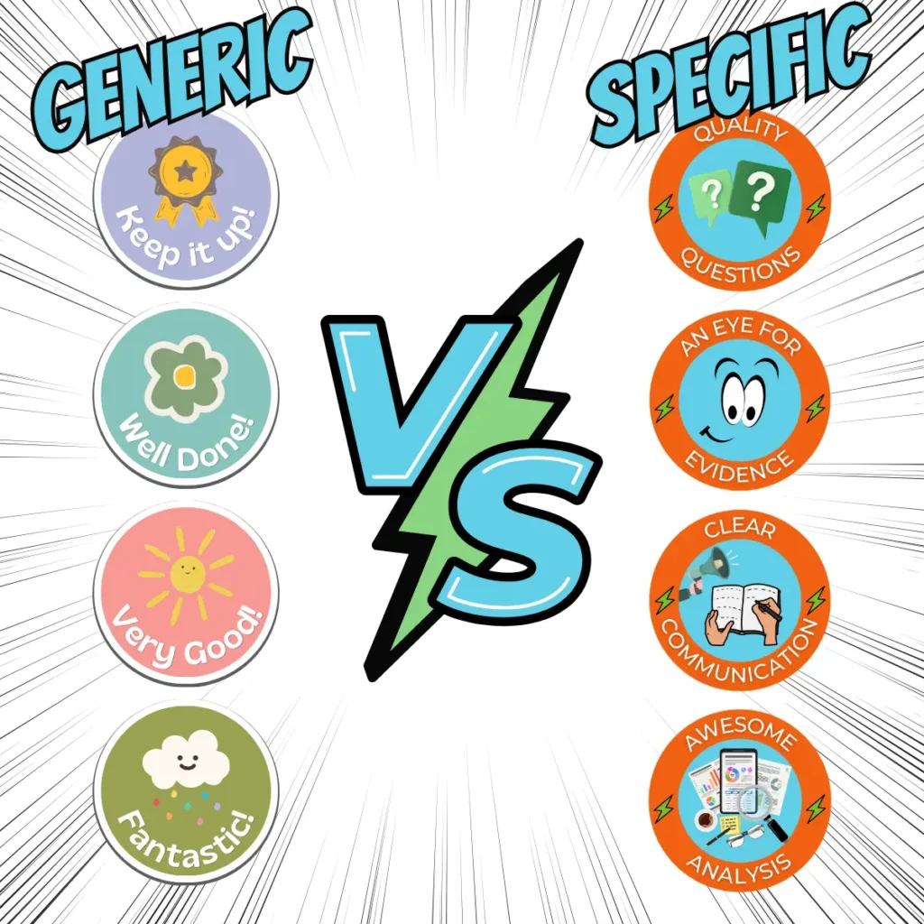 science-and-engineering-practices-reward-system-vs-generic-praise | Lab In Every Lesson A comparison between generic classroom praise and a Science & Engineering Practices reward system