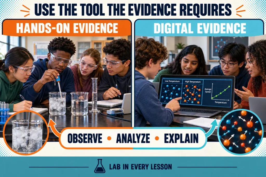 balanced-technology-in-science-classroom | Lab In Every Lesson Balanced use of hands-on and digital technology in the science classroom
